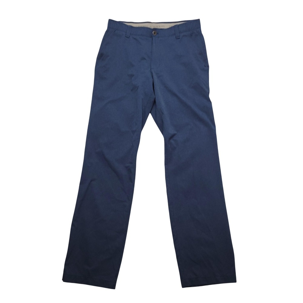 Under Armour Vented Pants Mens 34x34 Blue Loose Fit Performance Golf Stretch